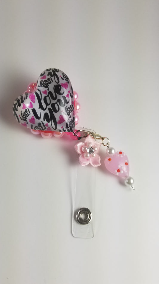 Heart to Heart Badge Holder