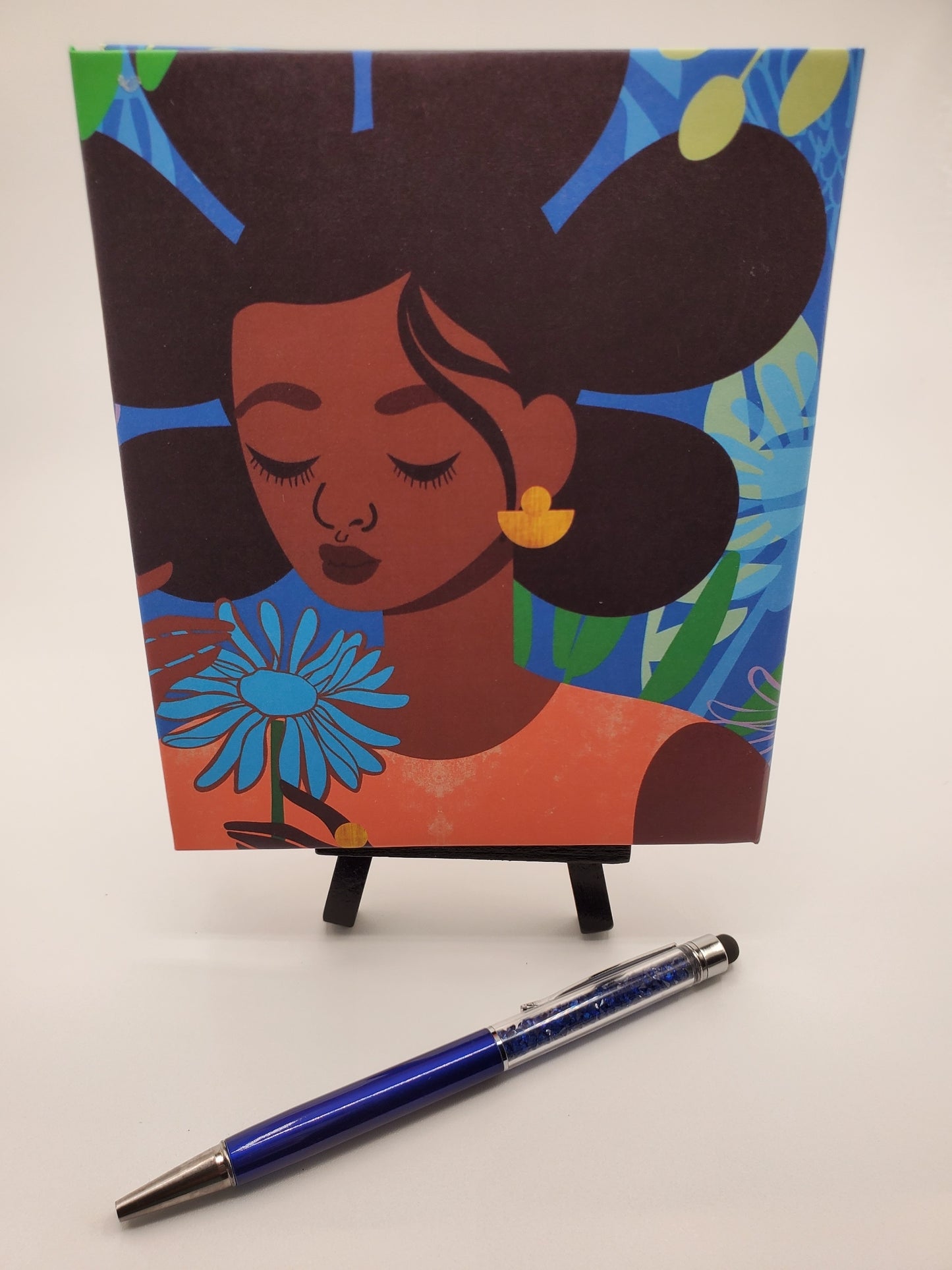 Blue Flower Beauty Notepad