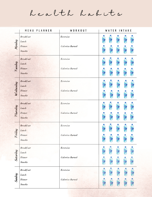 Healthy Habits Checklist